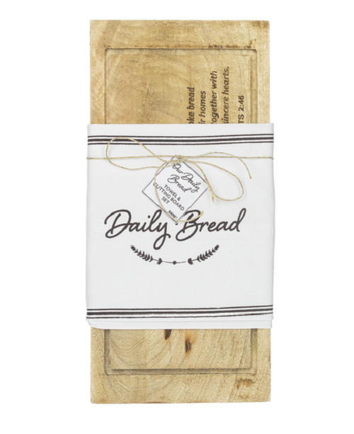 Ganz Our Daily Bread Towel & Bread Board Set