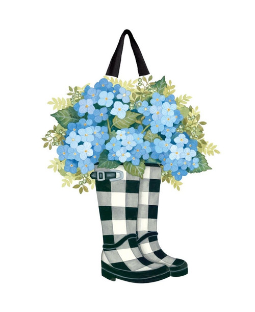 Studio M Door Décor, Black and White Wellies (DD2117)