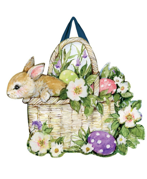 Studio M Door Décor, Easter Bunny Basket (DD3095)