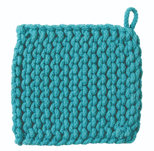 TAG Crocheted Trivet, Turquoise (G12751)