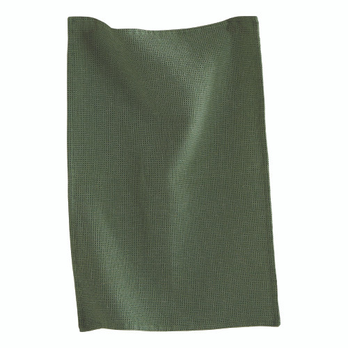 TAG Classic Waffle Weave Dishtowel, Moss Green (G13012)