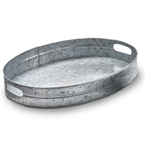TAG Galvanized Tray, Large Oval (G15407L)