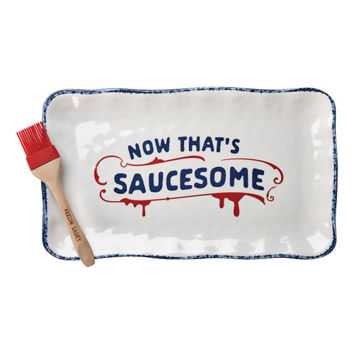 TAG Platter & Brush Set - Now That's Saucesome (G13254)