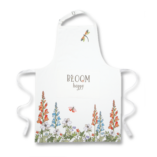 Midwest CBK Floral Garden Apron, Bloom Happy