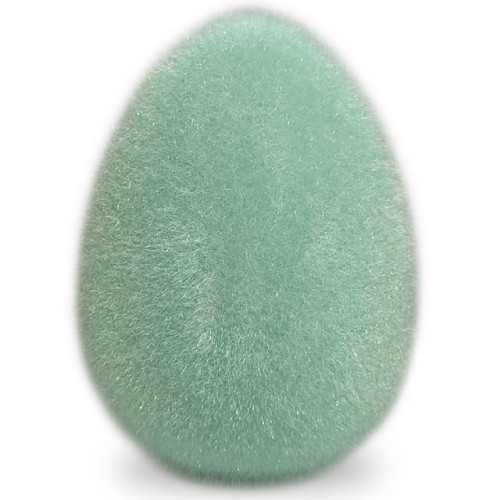 One Hundred 80 Degrees 6.5" Flocked Egg, Green (WH0097C)