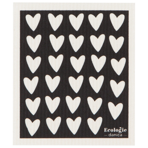 Now Designs Swedish Sponge Dishcloth, Hearts