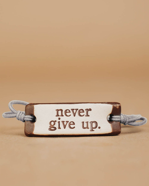 Mudlove Original Bracelet, Never Give Up