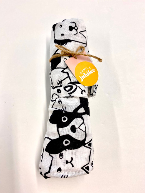Now Designs Grab Bags, Cats & Dogs, Black & White (R004008C)