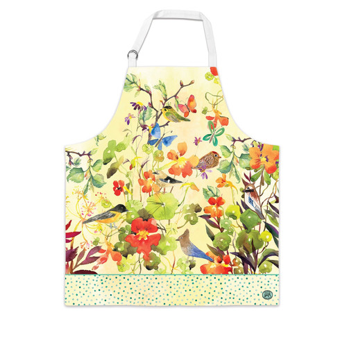 Michel Design Works Cotton Apron, Birds & Butterflies (APR371)