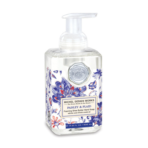 Michel Design Works Foaming Hand Soap, Paisley & Plaid (801373)