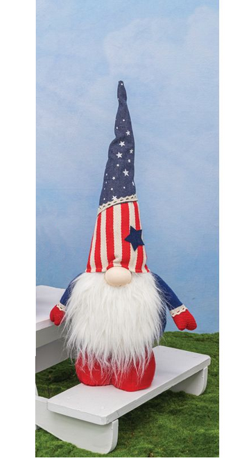 Hanna's Handiworks Patriotic Standing Gnome, Red