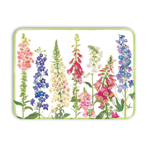 Caspari Rectangle Paper Placemats, Foxgloves (1201PPREC)