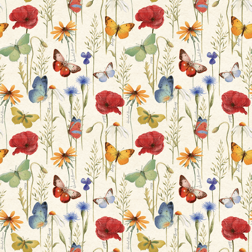 The Gift Wrap Company 5' Gift Wrap Roll, Majestic Meadow