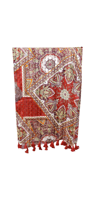 Ganz Summer Daze and Patchwork Scarf, Red