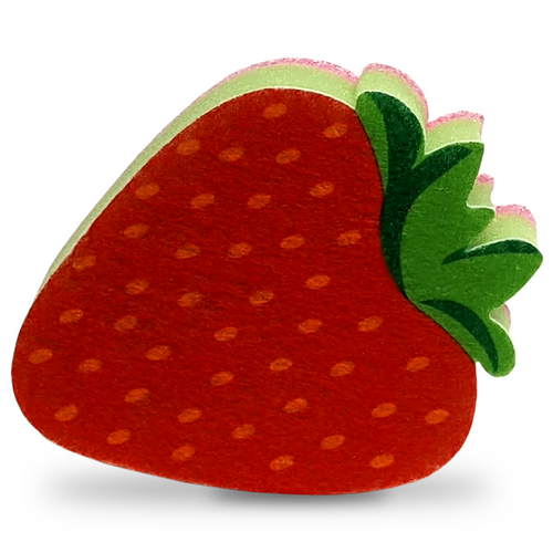 Design Imports Fresh Fruit Sponge, Strawberry