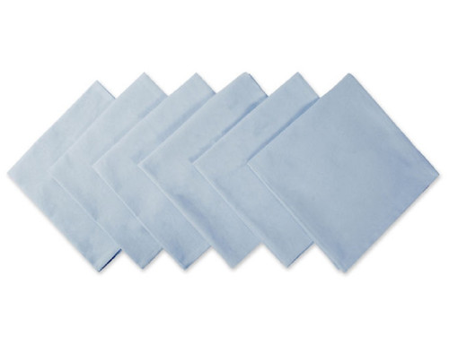 Design Imports Basic Faded Denim Napkins, Set of 6 (90518)