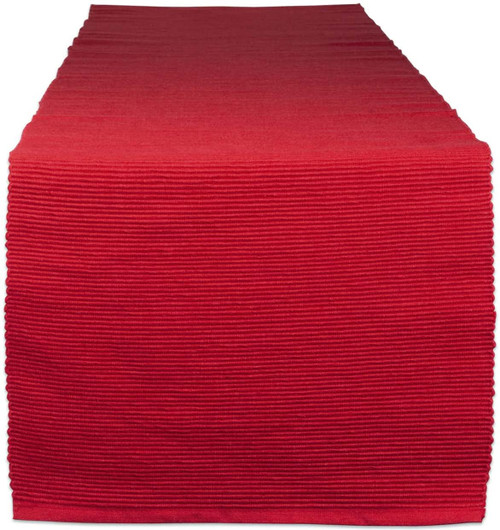 Design Imports Tango Red Ribbed Table Runner (751089)