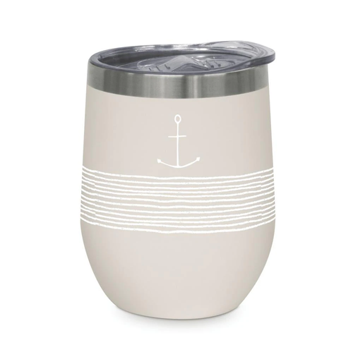 Paperproducts Design Stainless Steel Tumbler, Pure Anchor Taupe (604622)
