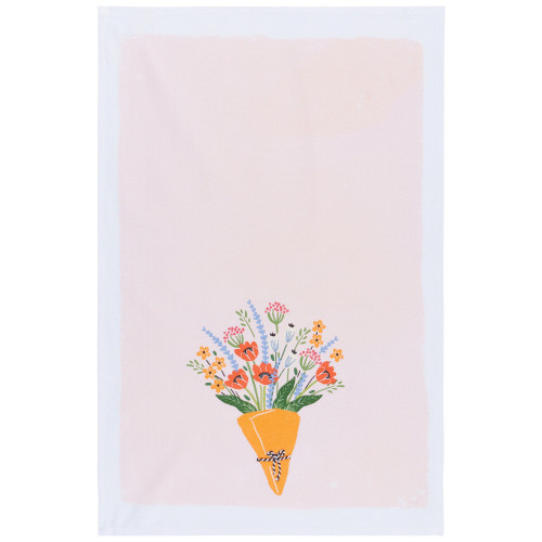 Now Designs Tea Towel, Deco Bouquet (2132003)