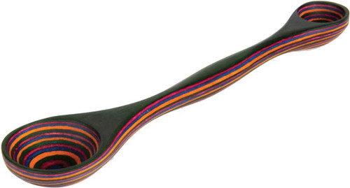 Island Bamboo Double Measuring Spoon, Rainbow Pakka (41176C)