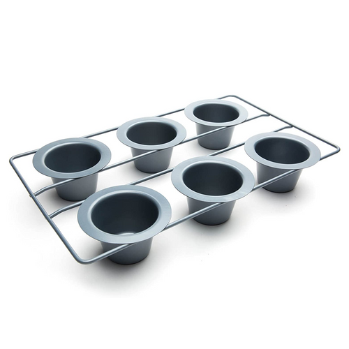 Fox Run Linking Popover Pan, 6-Cup (4754)