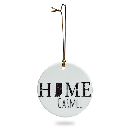 The Dish "Home" Flat Ornament, Carmel