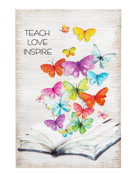 Ganz Wall Plaque, Teach Love Inspire