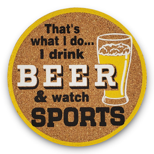 Ganz Sports Dad Cork Coasters, Watch Sports