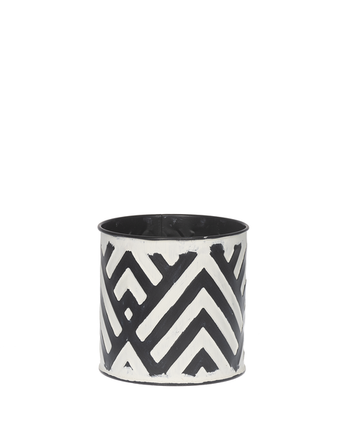 Midwest CBK Mini Black & White Planter, Medium