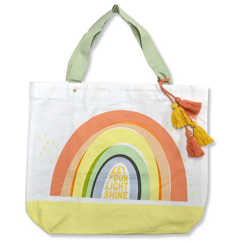 Design Imports Market Tote, Let Your Light Shine (754365)