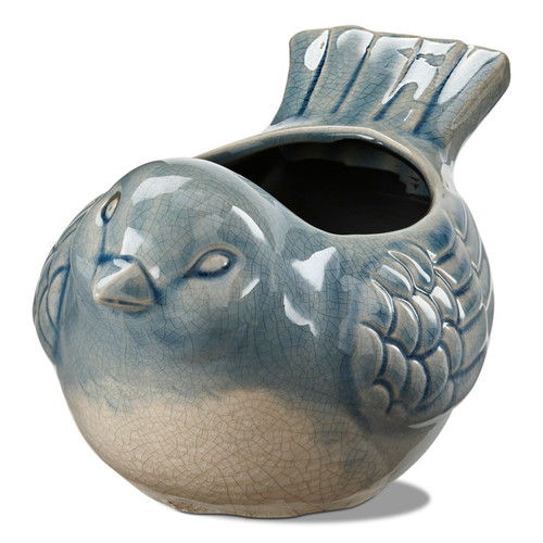 TAG Bird Planter, Blue (G15291)
