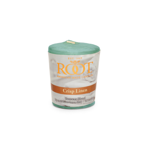 Root 20-Hour Votive Candles, Crisp Linen - Set of 6 (15137S)