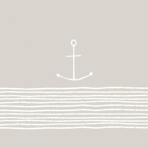 Paperproducts Design Beverage Napkins, Pure Anchor Taupe - 2 Packs (1254270)