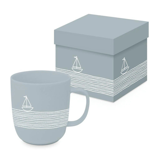 Paperproducts Design Gift-Boxed Matte Mug, Pure Sailing Blue (604623)