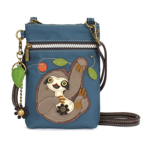 Chala Venture Cellphone Crossbody, Sloth, Turquoise (702SL7)