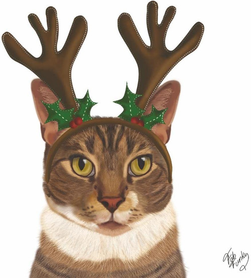 Paperproducts Design Beverage Napkins, Reindeer Kitty - 2 Packs (3254235)