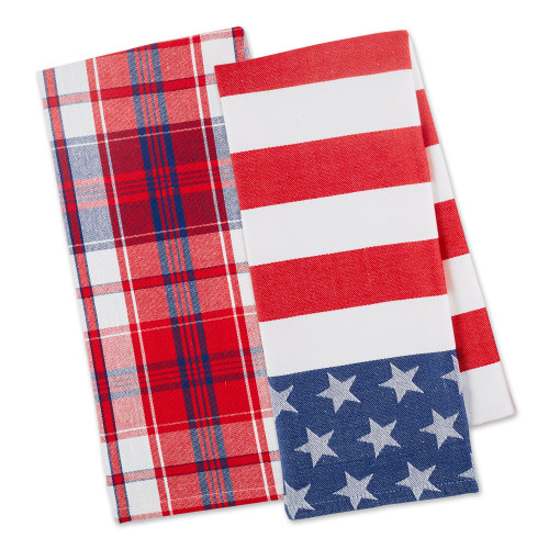 Design Imports Patriot Dishtowels - Set of 2 (753906)