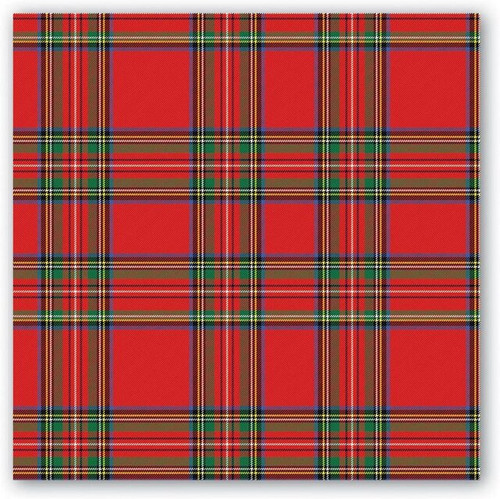 Michel Design Works Paper Beverage Napkins, Tartan - 2 Packs (NAP348)