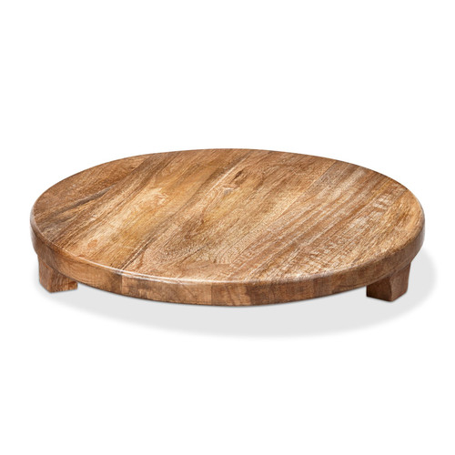 TAG Footed Round Board, Natural (G14979)