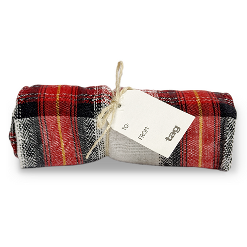 TAG Ornamental Woven Dishtowel, Red (G12934C)