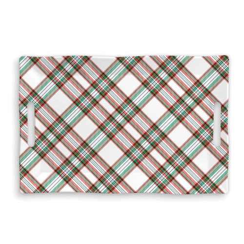 Michel Design Works Melamine Tray,  Vintage Plaid (SWTL363)