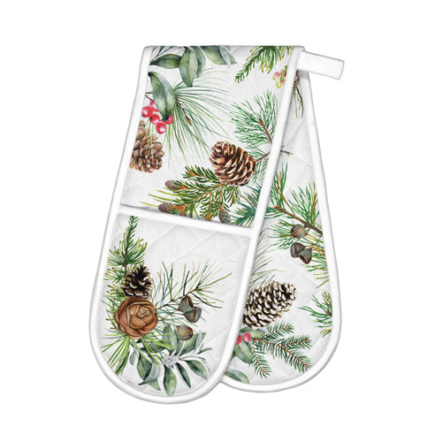 Michel Design Works Double Oven Glove, White Spruce (ADOM362)