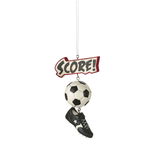 Midwest CBK Sports Score Dangle Ornaments, Soccer
