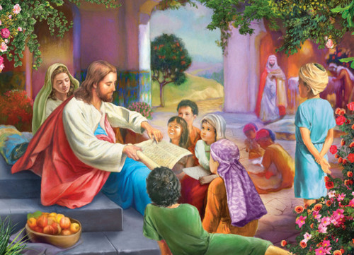 Vermont Christmas Company Jigsaw Puzzle, Jesus With Children - 1000 Piece (VC1206)