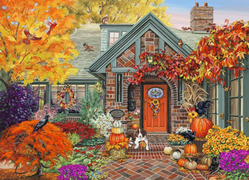 Vermont Christmas Company Jigsaw Puzzle, Autumn Welcome
