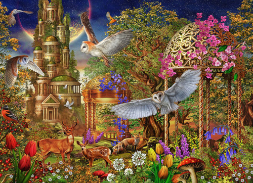 Vermont Christmas Company Jigsaw Puzzle, Woodland Fantasy - 1000 Piece (VC1191)