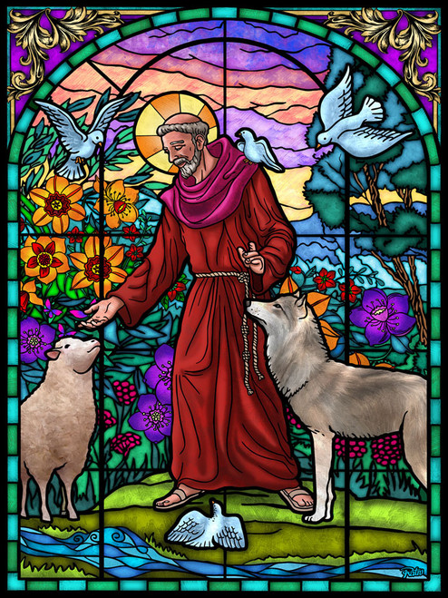 Vermont Christmas Company Jigsaw Puzzle, St. Francis of Assisi - 550 Piece (VC1205)