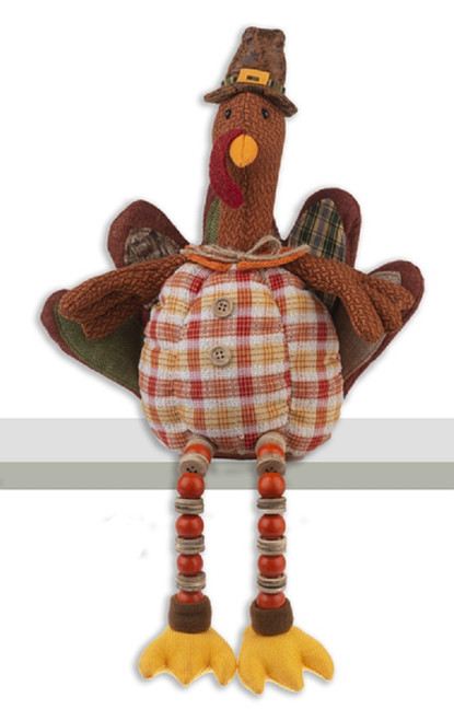 Ganz Turkey Shelfsitter, Beaded Legs (ER61949)