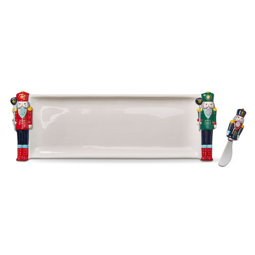TAG Platter & Spreader, Nutcracker - Set of 2 (G15770)