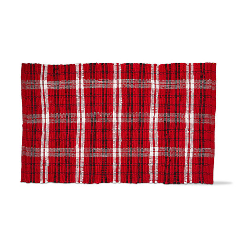 TAG Wren Plaid Chindi Rug - Red (G16028)